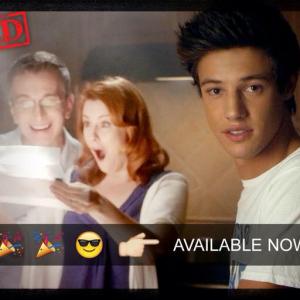 Still of Tom McLaren as Phil in the feature film Expelled 2014 with Kristina Hayes and Cameron Dallas