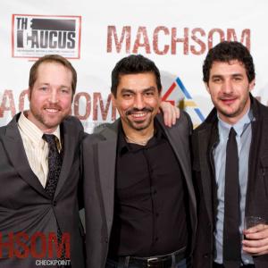 Producer Bayard D Outerbridge actor Ayman Samman and director Joel Novoa at the Machsom World Premiere