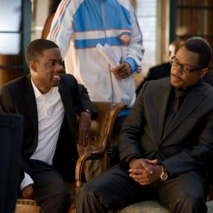 Chris Rock Trae Ireland  Martin Lawrence on the set of DEATH AT A FUNERAL