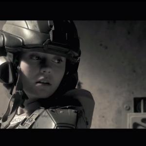 Kat de Lieva as Dimah in Halo 4 Capture the Flag