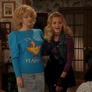 Still of Wendi McLendonCovey and AJ Michalka in The Goldbergs A KickAss Risky Business Party 2015