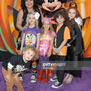Raini Rodriguez, Mckenna Grace, Mia Talerico, August Maturo, Francesca Capaldi, and Ocean Maturo attend a Disney Halloween Even in Burbank, CA