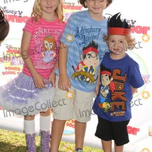 Mckenna Grace, August Maturo, and Ocean Maturo attend Disney Jr. 