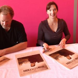 Poster signing for Desertion with Shelley Janze