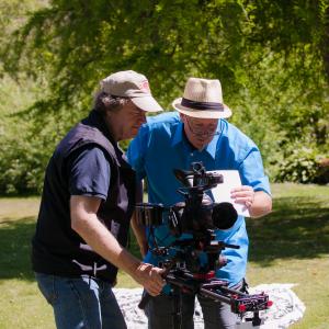 DoP Ron Heaps and director Robert David Duncan on the set of Its About Love