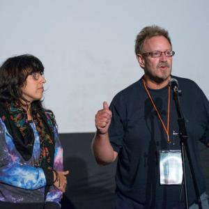 Director Robert David Duncan introducing his film Deathbed Regrets at the Columbia Gorge International Film Festival