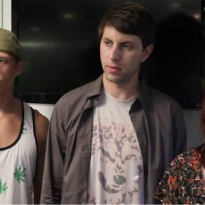 Max Cutler as Josh Accrodo with Suzanne LaChasse as Jocelyn Accrodo and Joe Fidler as Guy in 