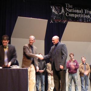 Don accepting 1st place award at the National Trumpet Competion