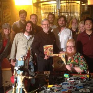 Leonard Maltin and the cast and crew of Aint It Cool with Harry Knowles