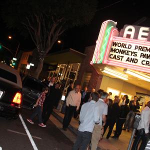 Jacob entering the venue at The Monkey's Paw Premiere at the Aero Theater.