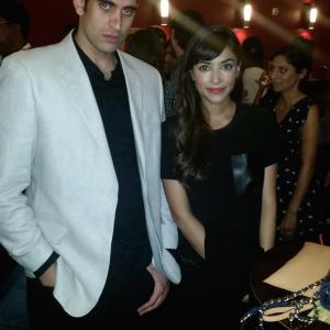 With Hannah Simone at the Indian Film Festival of Los Angeles