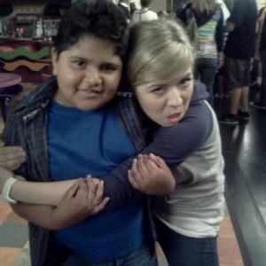 With Jennette McCurdy on the set of iCARLY