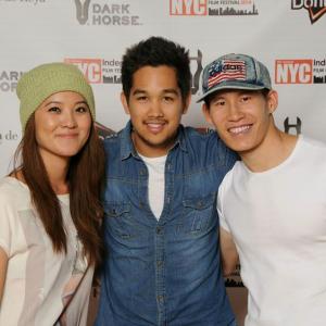 Bruce Chong with Chris Chung and Mio Tashiro at the New York City Independent Film Festival