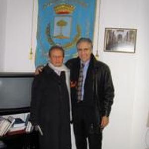 Albano di Lucania mayor Francesco Adamo and Me