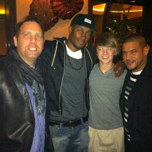 Cole with Rapper Major Williams and manager CAllen Kotler