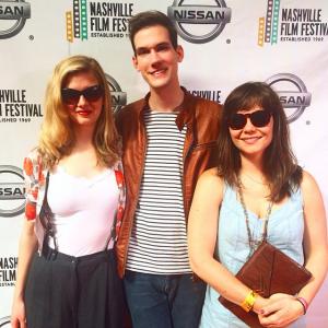 Susannah Jones Andrew Nielson and Marie Cecile Anderson attend a sold out screening of Nielsons comedy series Plant at the 2015 Nashville Film Festival