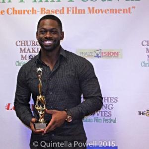 Patrick Vann recieving honors for Best Actor 2015