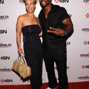 Terry Crews and Rebecca Crews at event of The Expendables (2010)