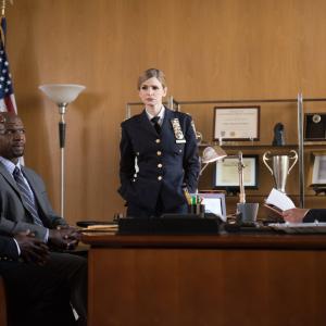Still of Kyra Sedgwick, Andre Braugher and Terry Crews in Brooklyn Nine-Nine (2013)