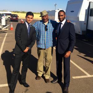 On set Mission Impossible  Rogue Nation in Marrakech with Tarrick Benham Ving Rhames  Tyler Fayose