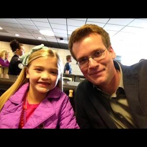 Sophie with John Green, from THE FAULT IN OUR STARS