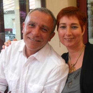 With Fausto Callegarini (The Italian Job), Rennes-le-Chateau, July 2012