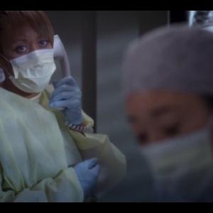Still shot on Greys Anatomy Episode 1021 Change of HeartPictured  JoAnna Rhambo Sandra Oh