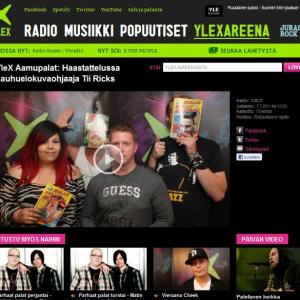 Mikko Vartiainen (Michael Vardian) with Tii Ricks: Interview on YleX Morning Show (Finnish Broadcasting Company, YLE)