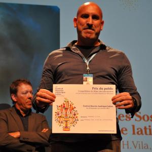 October 2014 Award Winner as Best Documentary Prix du Public at Biarritz Film Festival in France Rodrigo receiving the award