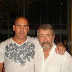 With the respected Spanish Actor Jose Sacristan after the shooting of Projekt Huemul, The Fourth Reich in Argentina.