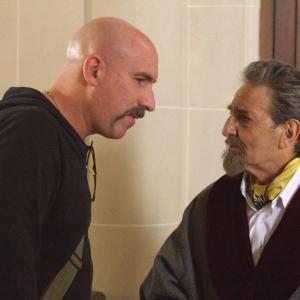 In dialogue with an Actor during Amapola´s shooting.