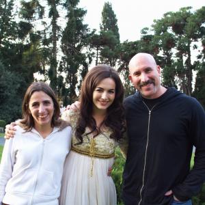 With Camilla Belle and Dalila Zaritzky Executive Producer in the final day of Amapolas main photography