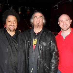 Christopher Dowd (Fishbone), Steve Berkowitz (Columbia Records), Nathan Brimmer (Vonrenzo) at Arlene's Grocery for the Annual Jeff Buckley Tribute NYC