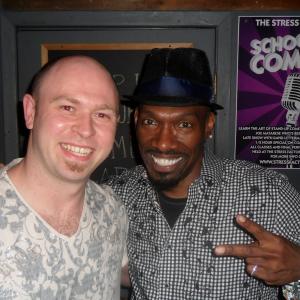 Nathan Brimmer and Charlie Murphy after a performance at The Stress Factory
