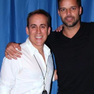 Back stage with Ricky Martin May 2011