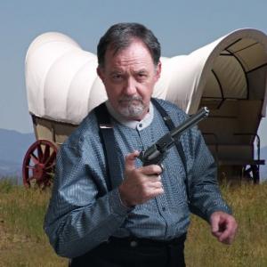 Victor Pytko as Charlie gunslinger and horse thief in WHITEHORSE REVELATIONS being filmed as a POC short in June 2010