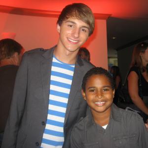 Zechariah Dardaine and Lucas Cruikshank at the Fred the movie premiere