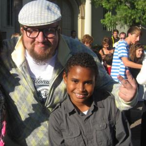Zechariah Dardaine and Stephen Kramer Glickman of Big Time Rush at Fred Premiere