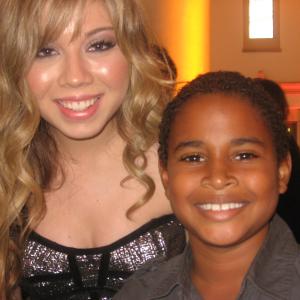 Zechariah Dardaine and Jennette McCurdy of iCarly at Fred the Movie premiere