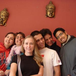 Director Claudia Siles and cast of Can t do it alone (2011)