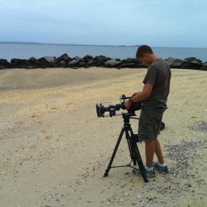 Joseph Storch DP of Taken Away, his first student short film for Joseph. Joe is filming with the HVX-200 and the red rock.