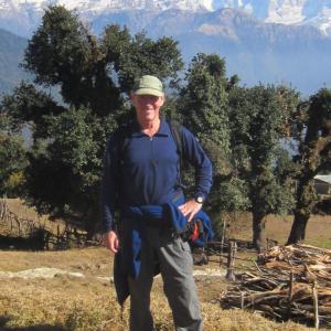 Randall before ascending the Lang Tang trail north of Kathmandu Nepal