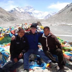 Mount Everest north base camp, Tibet.