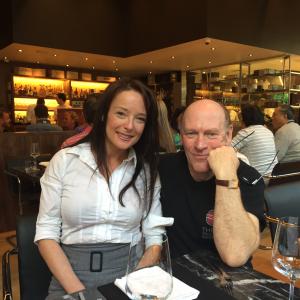 LaTiesha Fazakas and Randall Perry producers of Space Games at Uwe Bolls new Bauhaus Restaurant Vancouver BC