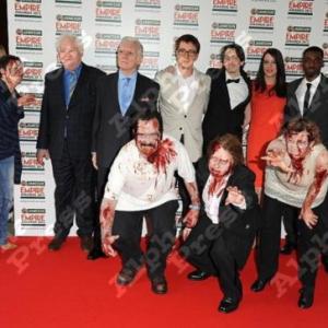 Empire Awards 2012 with cast of Cockneys v Zombies Cockneys Dudley Sutton Alan Ford Matthias Hoene Harry Treadaway Michele Ryan and Ashley Thomas Zombies l  r Susan Oliver Jeremy Oliver Martin Clark  Nina Romaine