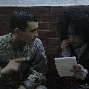 Still of Manal ElFeitury and Julian Kostov in Code Red