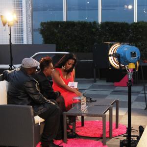 Being Interviewed in Miami as Casting & Events Director for La La Anthony new make up line 