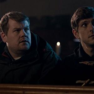 Still of James Corden and Mathew Baynton in The Wrong Mans (2013)