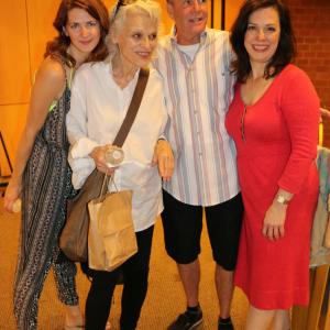With Kelly Anne Burns Judith Roberts and Patricia Randell on the set of Last WordsSept 3 2014