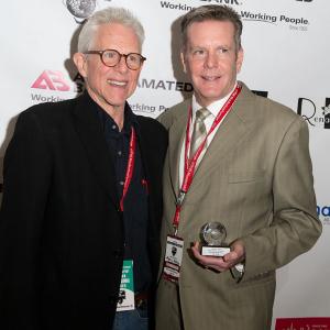 QWFF--March 9th--accepting the Best Actress Award for Judith Roberts with Don Cato, DP/Editor.